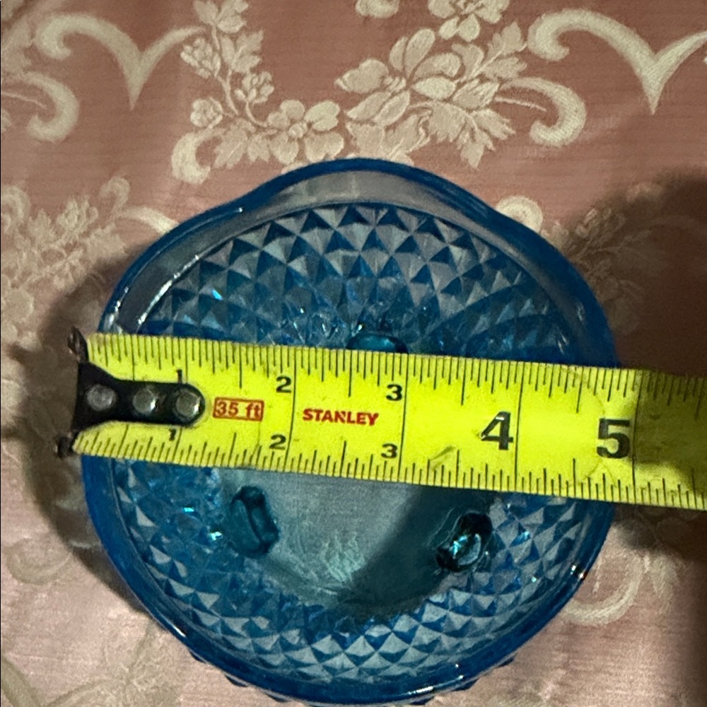 Vintage Blue Indiana glass candy dish - Picture 3 of 4